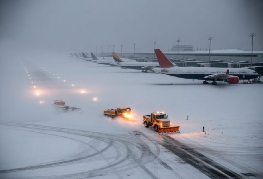 Severe blizzard grounds flights, disrupts traffic in Romania