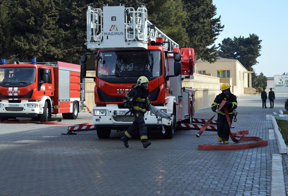 Cəmşid Naxçıvanski adına Hərbi Liseydə fövqəladə hallar üzrə təlim keçirilib VİDEO