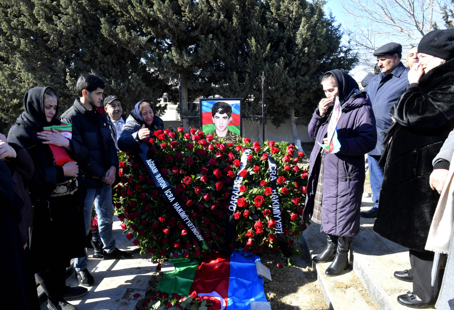 İtkin şəhid Rafiq Hüseynov Lökbatan Şəhidlər xiyabanında dəfn olunub VİDEO