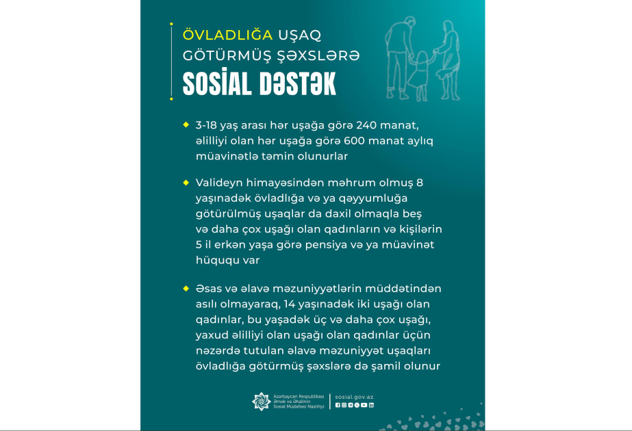 Övladlığa uşaq götürənlərə verilən güzəştlər hansılardır?