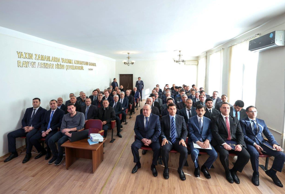 Yardımlıda biznes subyektləri ilə görüş: Sahibkarlar arasında əməkdaşlıq xərcləri azalda bilər