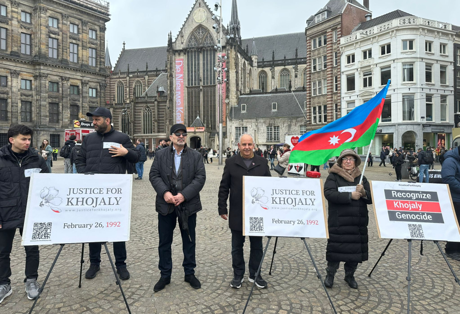 “Justice for Khojaly!” awareness campaign held in Amsterdam