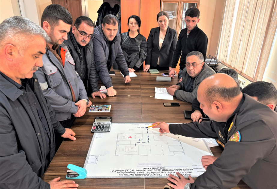 Balakəndə rəhbər heyətin mülki müdafiə məşqi keçirilib