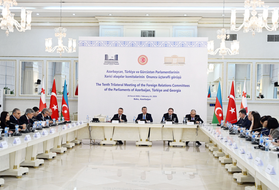 Baku hosts tenth trilateral meeting of the Foreign Relations Committees of parliaments of Azerbaijan, Türkiye, and Georgia VIDEO