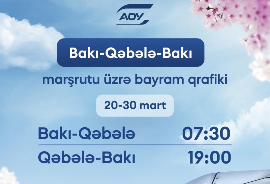 “Azərbaycan Dəmir Yolları” Novruz və Ramazan bayramlarında əlavə qatar reysləri təyin edəcək