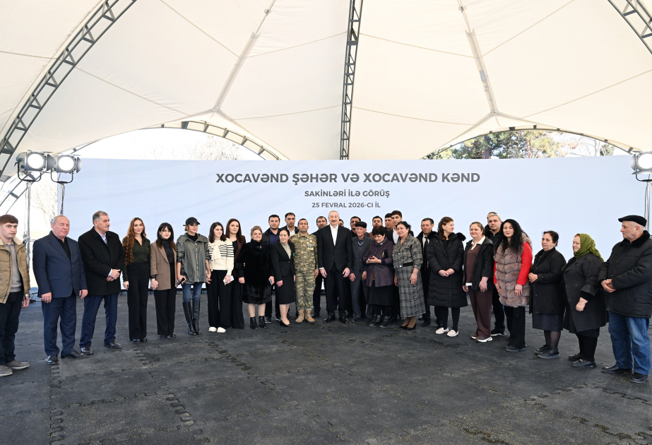 President Ilham Aliyev met with residents of Khojavend town and Khojavend village VIDEO