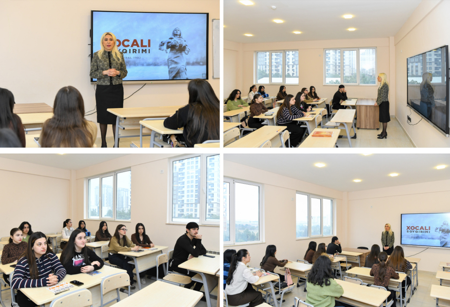 BMU-da Xocalı soyqırımı ilə bağlı açıq dərslər təşkil edilib