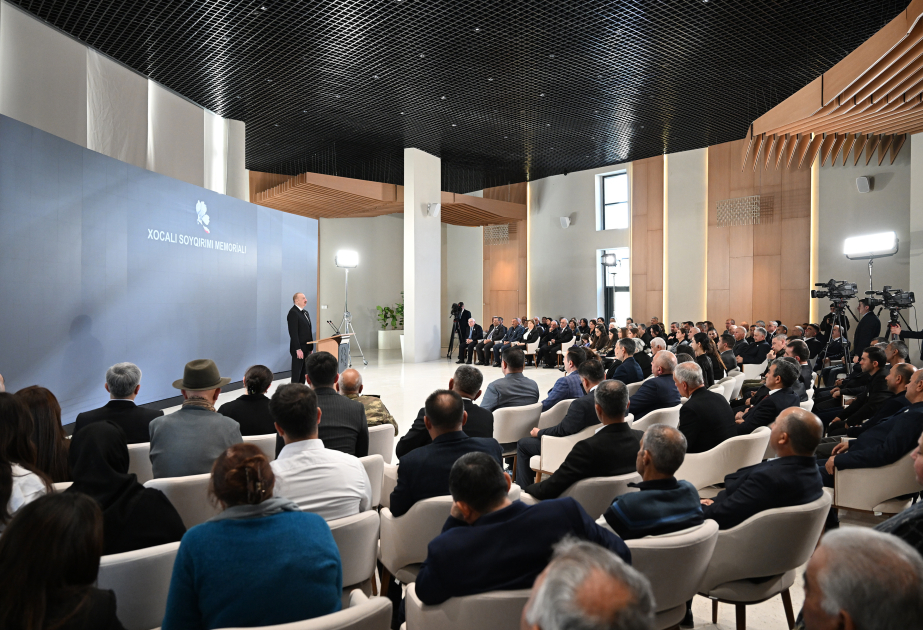 Prezident: Xocalı Soyqırımı Memorialı silinməz yaddaşımızın təcəssümü olacaq