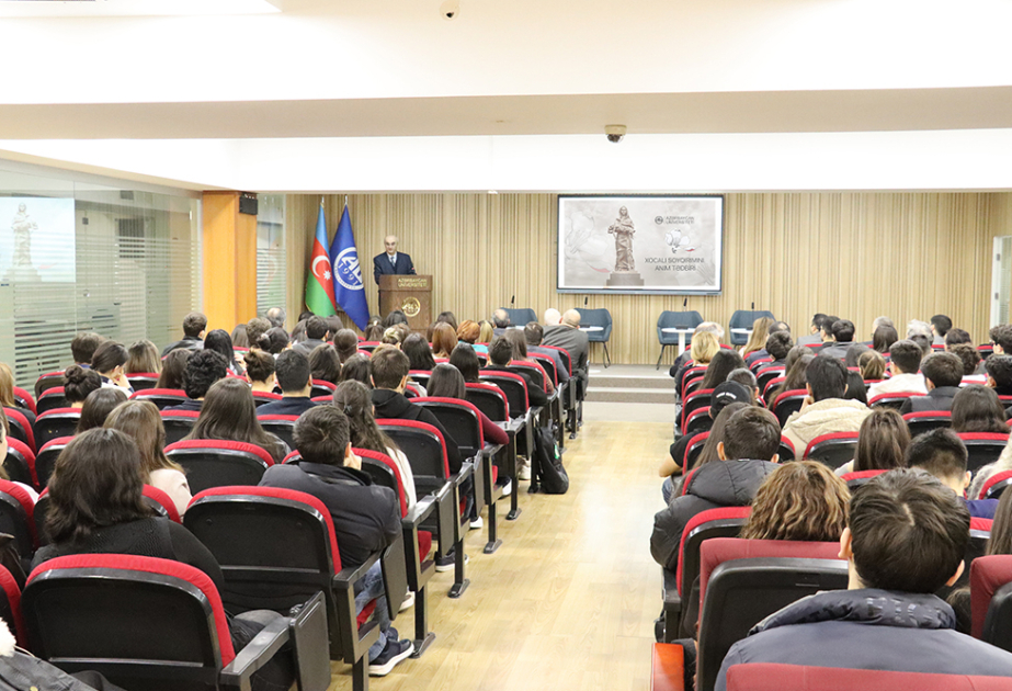 Azərbaycan Universitetində Xocalı soyqırımı qurbanlarının xatirəsi anılıb
