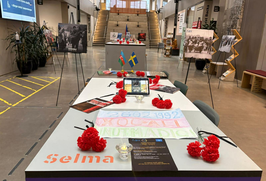 Exhibition on the Khojaly Genocide held in Sweden