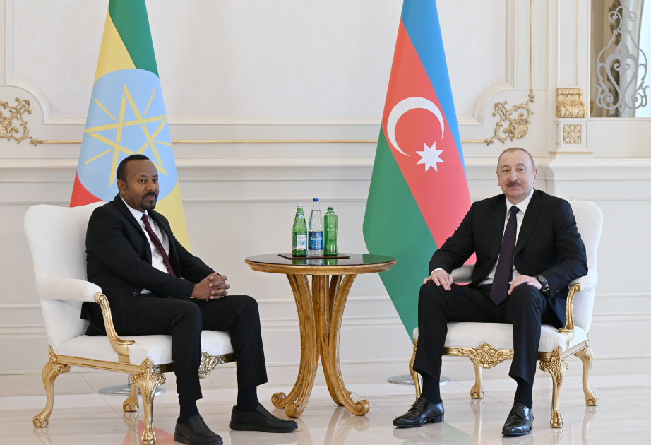 President Ilham Aliyev held one-on-one meeting with Prime Minister of Ethiopia VIDEO