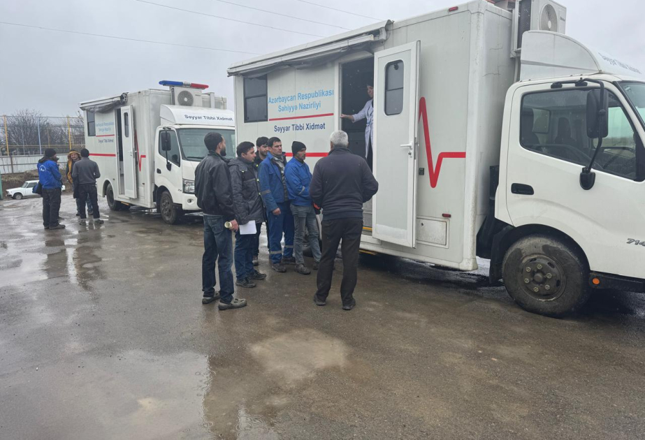 Səhiyyə Nazirliyinin mobil klinikaları Ağdamda əhaliyə tibbi xidmət göstərib