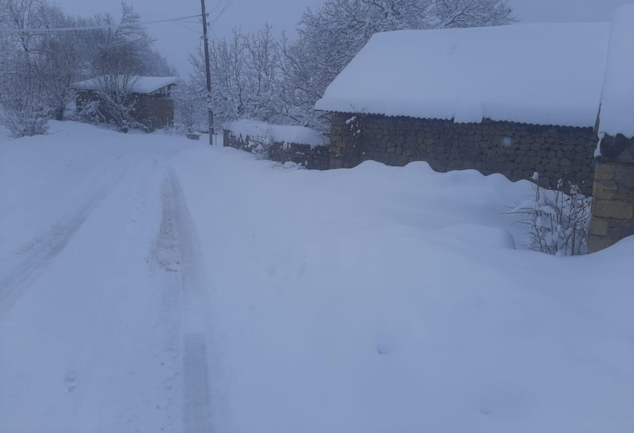 In Nachitschewan mehr als ein Meter Schnee gefallen
