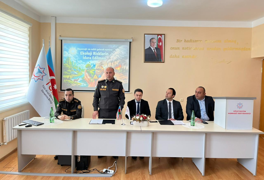 Oğuzda Mülkü Müdafiə zamanı əhalinin və işçi heyətin təhlükəsizliyindən danışılıb