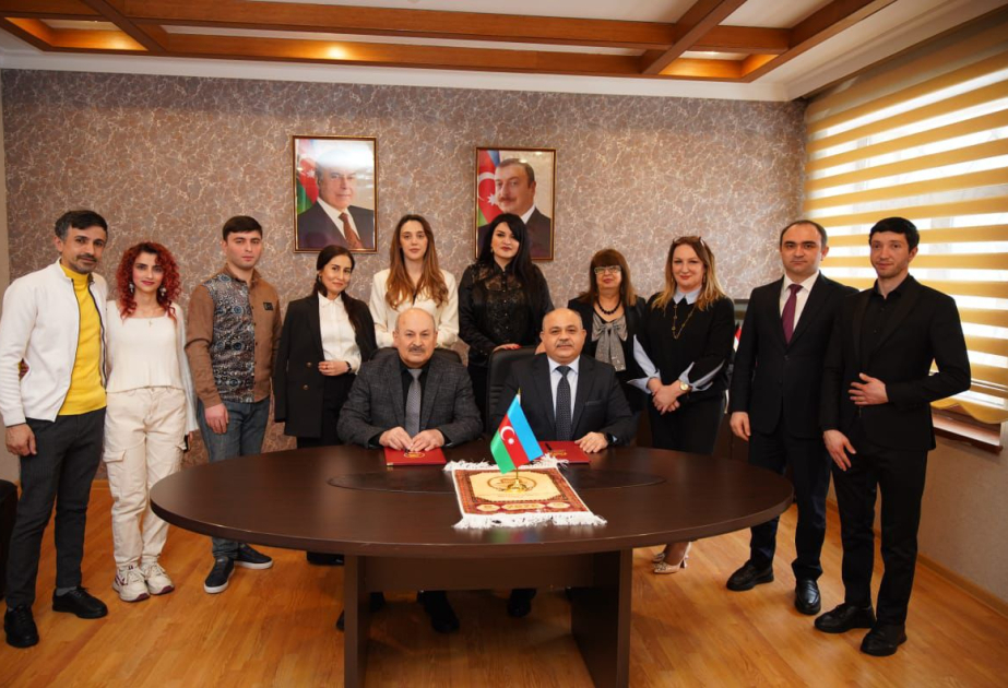 Milli Dram Teatrı ilə Şəki Teatrı arasında əməkdaşlıq memorandumu imzalanıb VİDEO