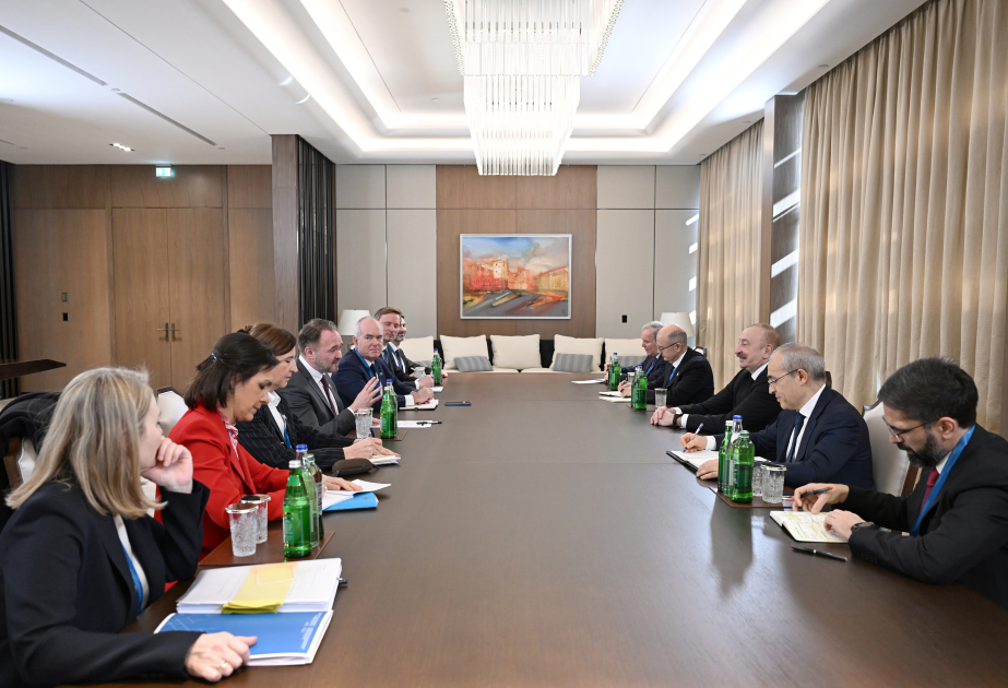 Ilham Aliyev empfängt EU-Kommissar Dan Jørgensen VIDEO