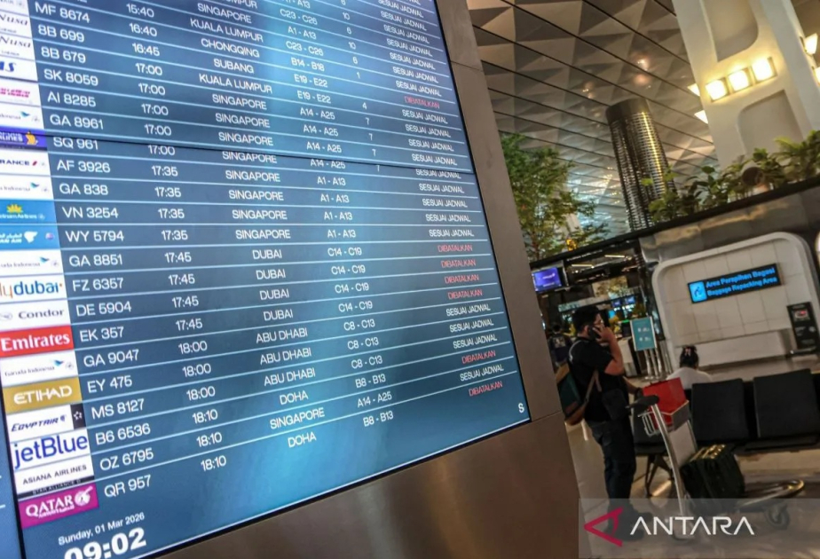Soekarno-Hatta Airport records 15 Middle East flights cancellation