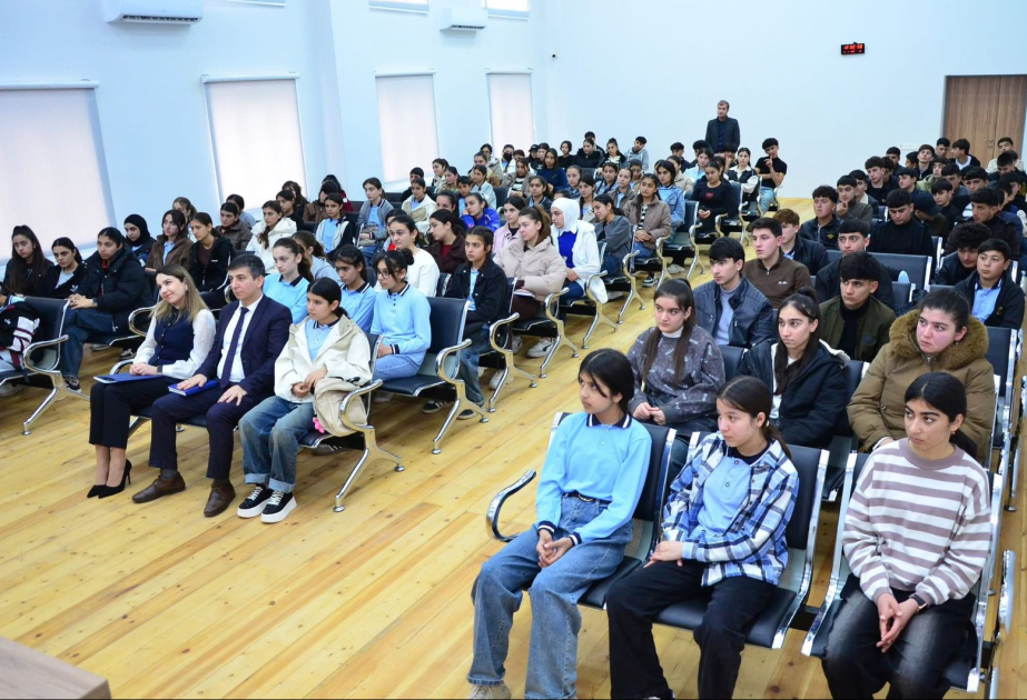 Saatlı məktəbliləri zərərli vərdişlərdən qorunma yolları haqqında məlumatlandırılıblar