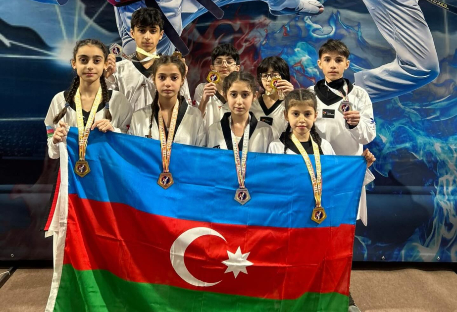 Azerbaijani taekwondo fighters shine with seven medals at Moldova Open 2026