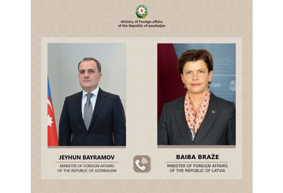 Azerbaijani, Latvian FMs hold phone talk