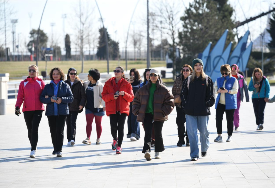 Avarçəkmə həvəskarları Bədən Tərbiyəsi və İdman Günü münasibətilə yürüşə qatılıblar