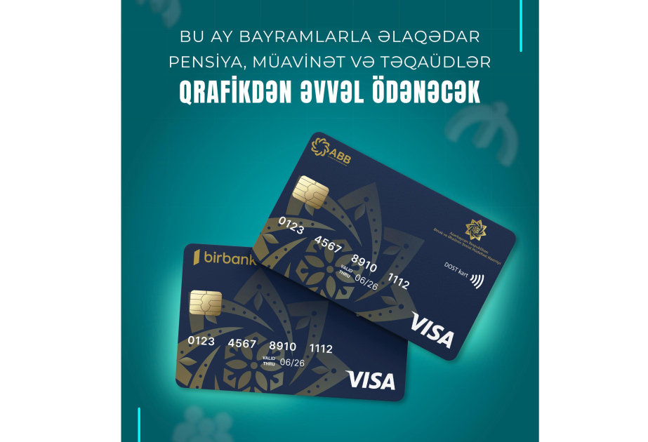 Bu ay pensiya, müavinət və təqaüdlər qrafikdən əvvəl ödəniləcək VİDEO