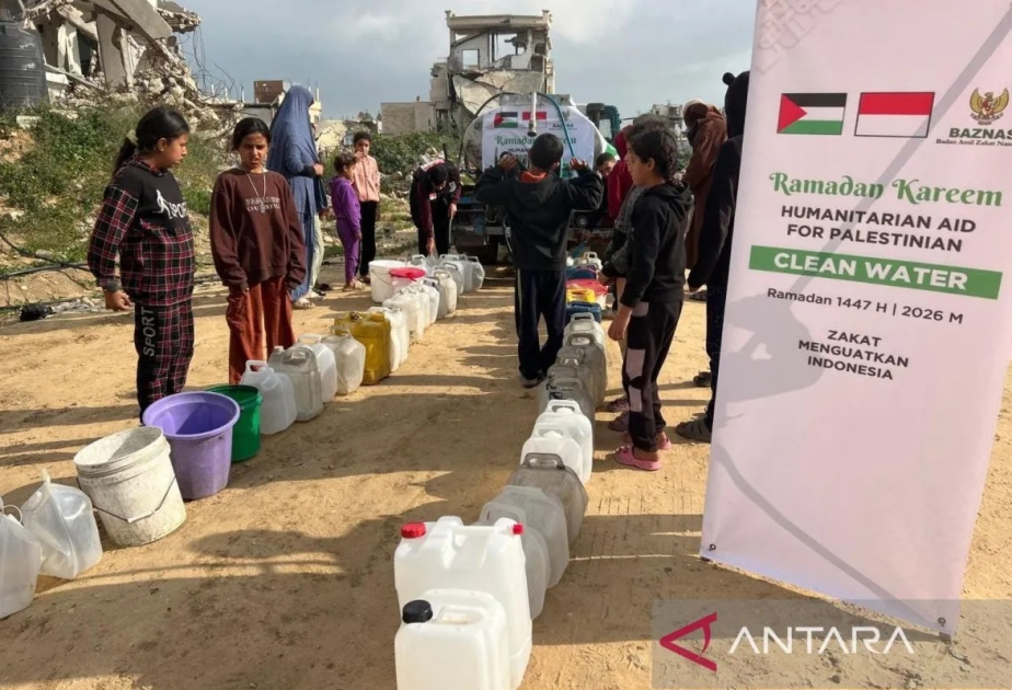 Indonesia's Baznas sends 100,000 liters of clean water to Gaza