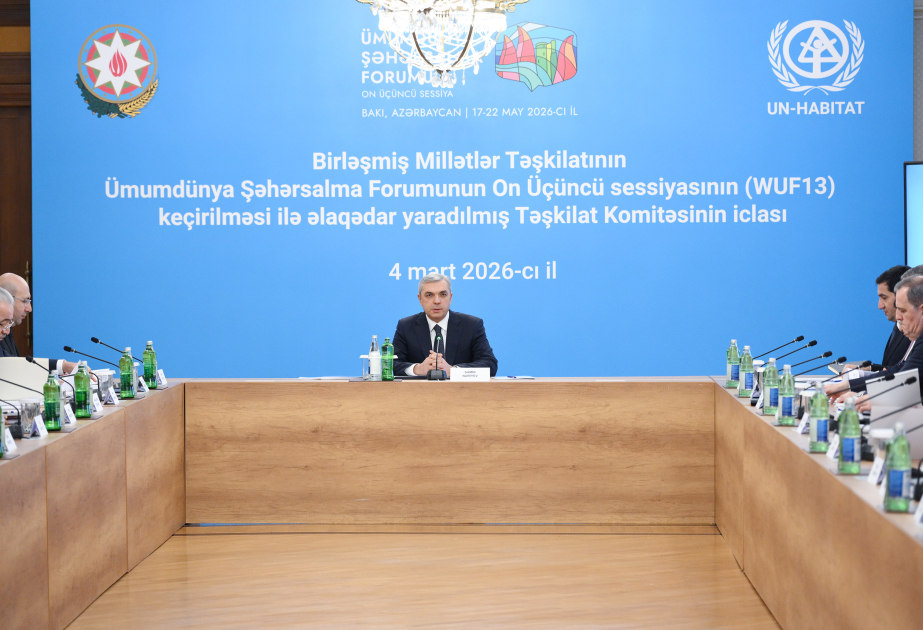 Təşkilat Komitəsinin növbəti iclasında WUF13-ə hazırlıq məsələlərinə dair məruzələr dinlənilib