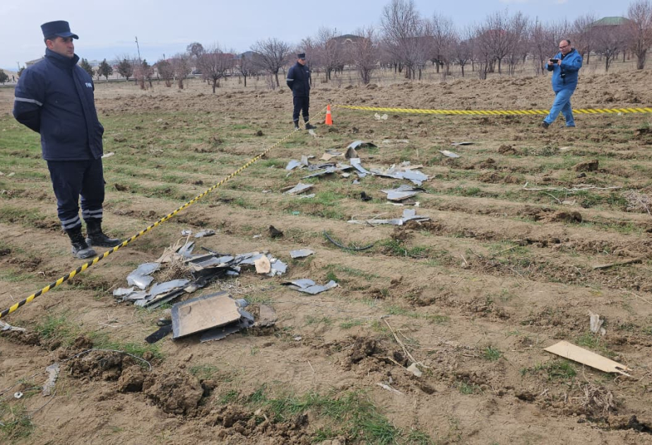 Débris d'un drone écrasé près d'une école à Nakhtchivan VIDEO