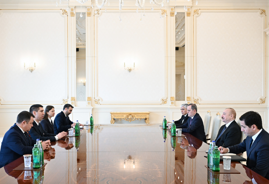 El Presidente de Azerbaiyán recibió al Viceprimer Ministro de Moldavia