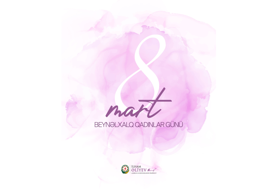 President Ilham Aliyev shared post on International Women's Day