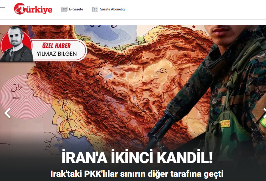 “Türkiye” qəzeti: İranda toplaşan PKK terrorçuları Türkiyə və Azərbaycan üçün təhlükə yaradırlar