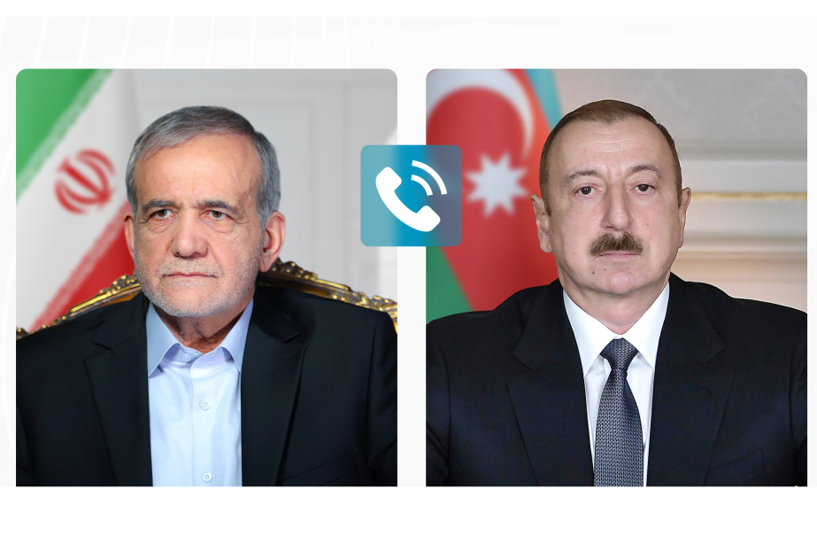 رئيس إيران يجري اتصالاً هاتفياً بالرئيس إلهام علييف