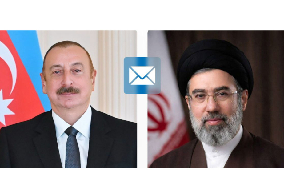 الرئيس إلهام علييف يهنئ آية الله السيد مجتبى الحسيني خامنئي بمناسبة انتخابه مرشداً أعلى