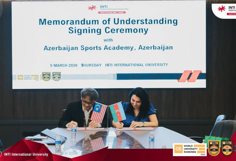 Azərbaycan İdman Akademiyası ilə Malayziya universiteti arasında memorandum imzalanıb