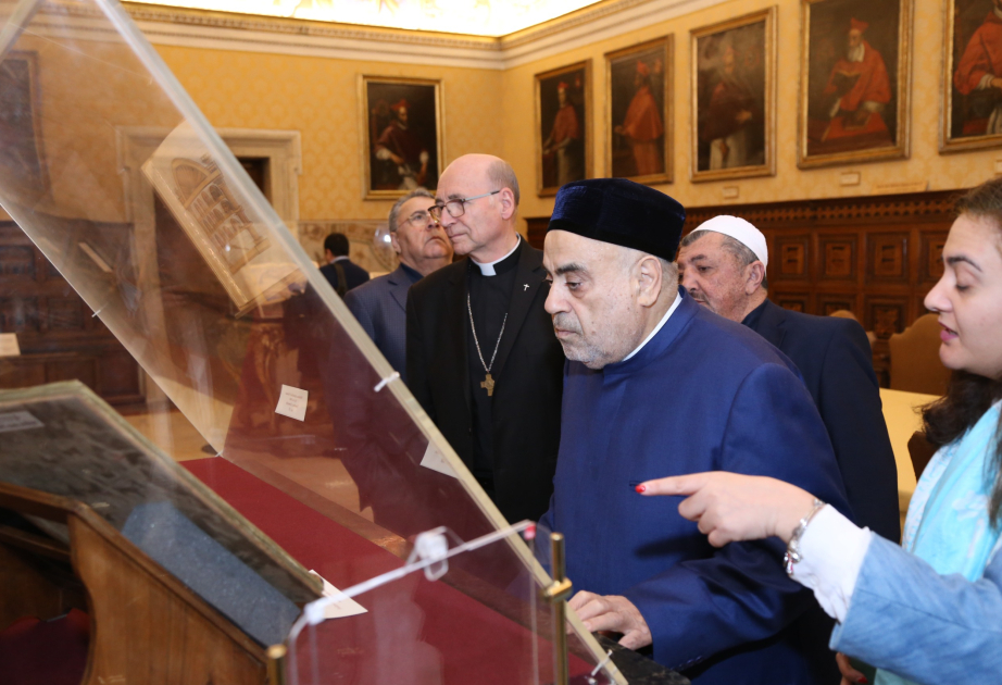 Chairman of Caucasus Muslims Office visits Vatican Apostolic Library