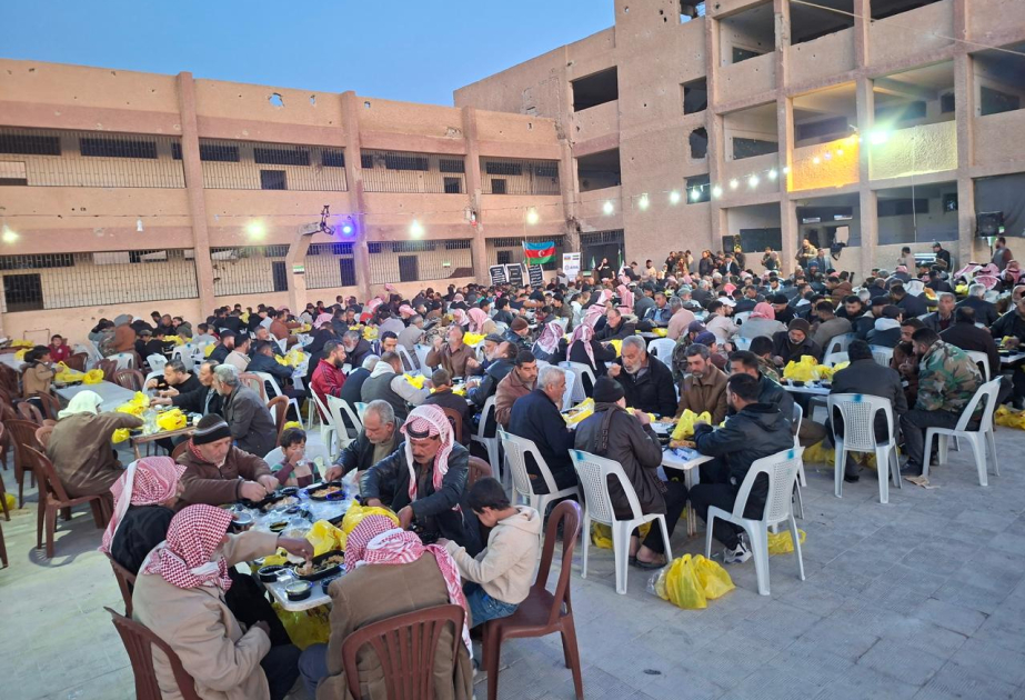 Azerbaijan organizes iftar dinner and aid campaign in Syria