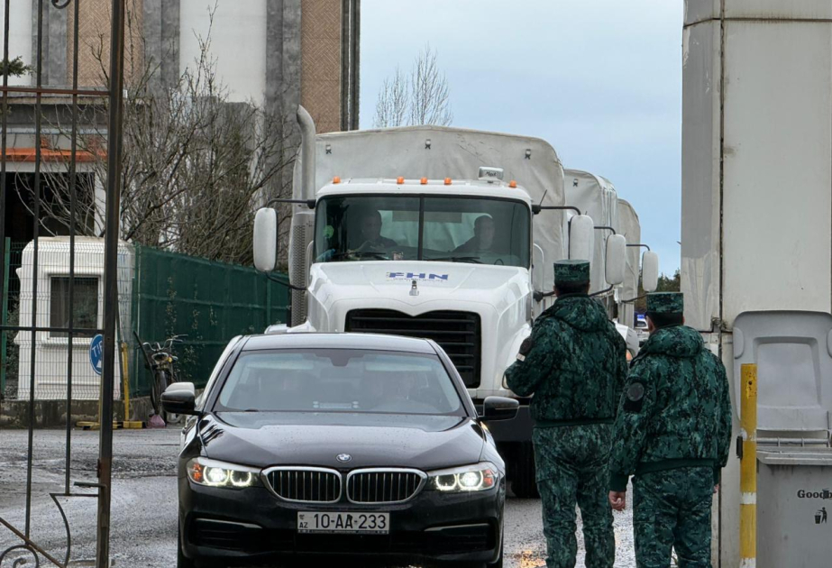 Humanitarian aid trucks en route to Iran passes through state border VIDEO