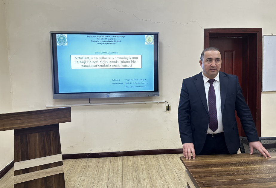 BDU-da neftlə çirklənmiş suların bio-nanoadsorbentlərlə təmizlənməsinə dair tədqiqatlar aparılır