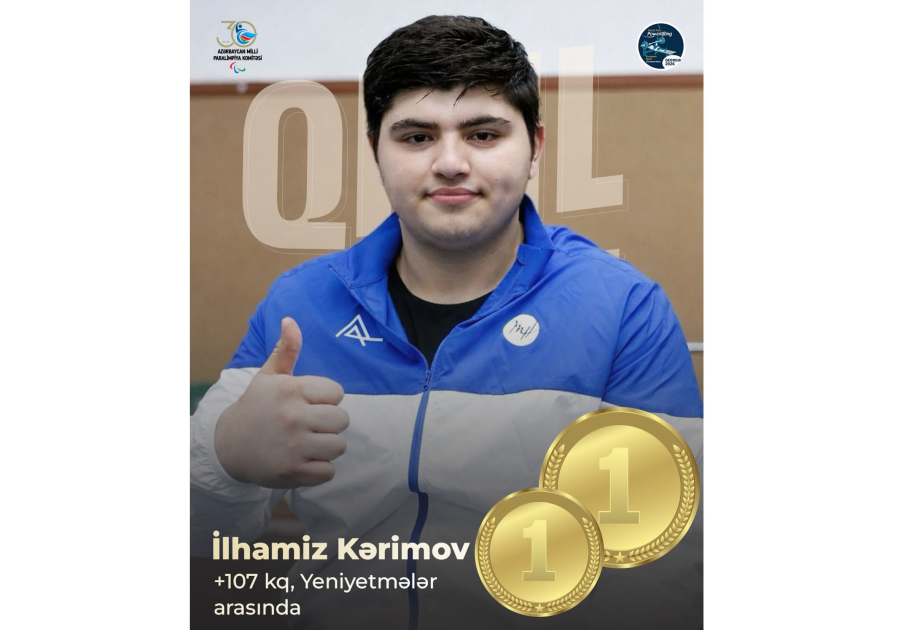 Parapowerlifter azerbaiyano gana la medalla de oro en el Campeonato Abierto de Europa