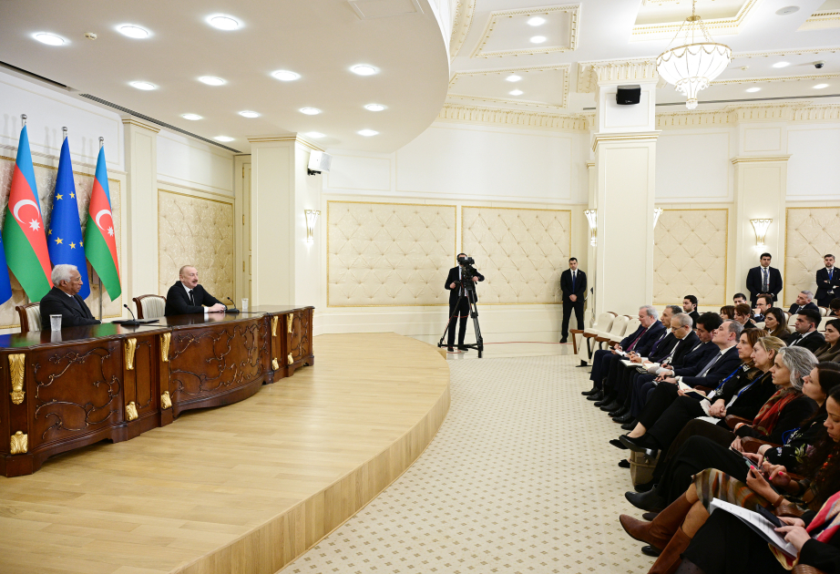 President Ilham Aliyev and President of European Council delivered press statements VIDEO