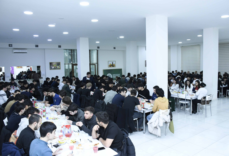 ADAU-da Ramazan həmrəyliyi: tələbələr üçün iftar süfrəsi açıldı