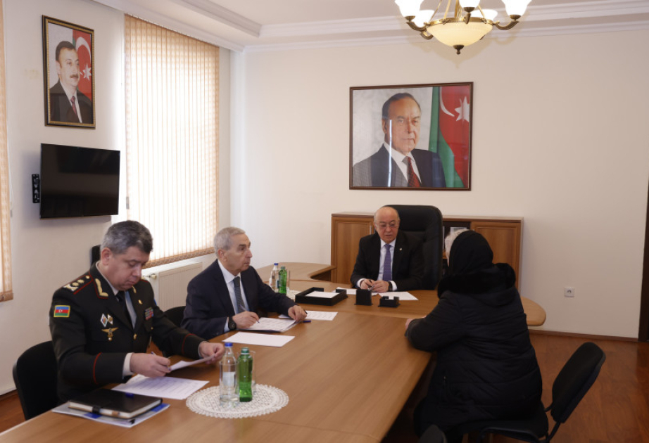 Fövqəladə hallar naziri Qəbələdə vətəndaşların müraciətlərini dinləyib