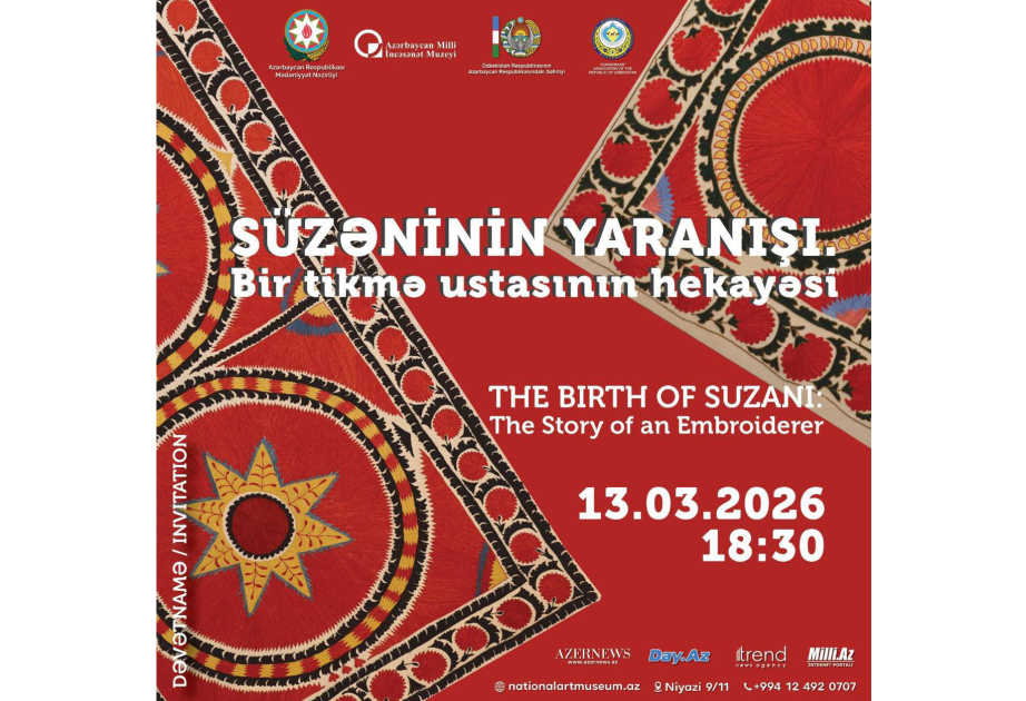 Se inaugura en Bakú una exposición dedicada a la obra de una reconocida maestra uzbeka del bordado