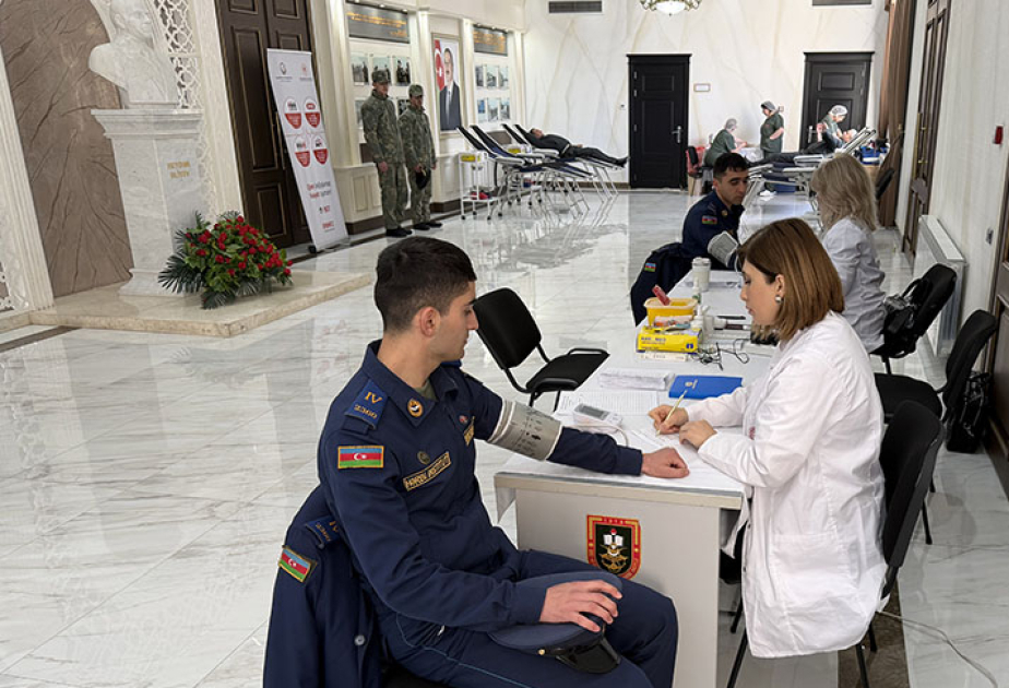 Heydar Aliyev Military Institute hosts blood donation campaign
