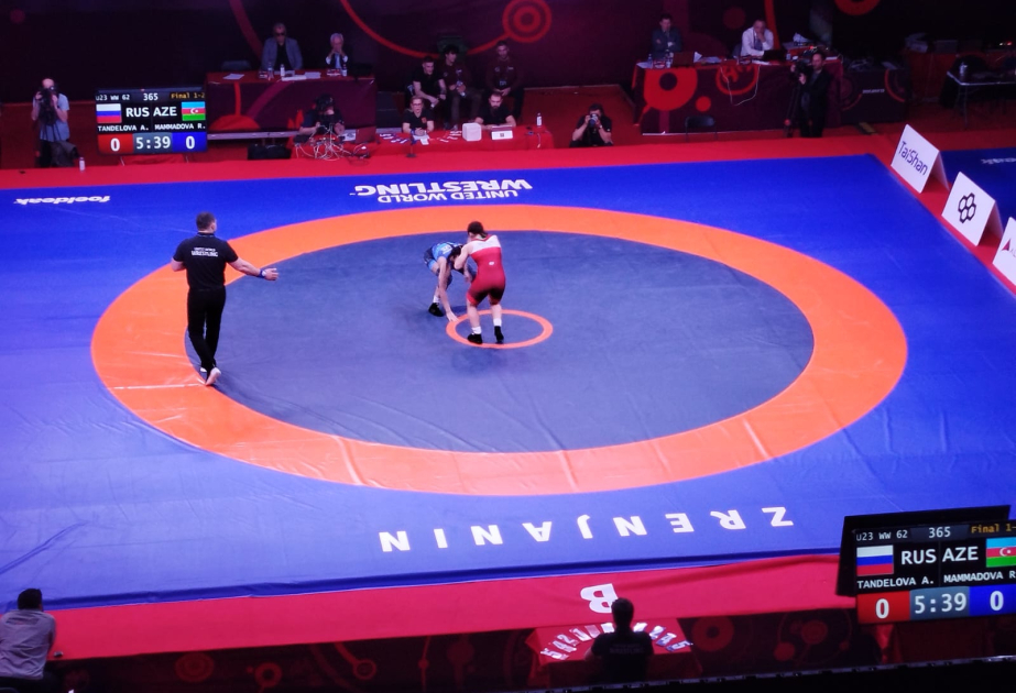 Azerbaijani female wrestler claims silver at U23 European Championships