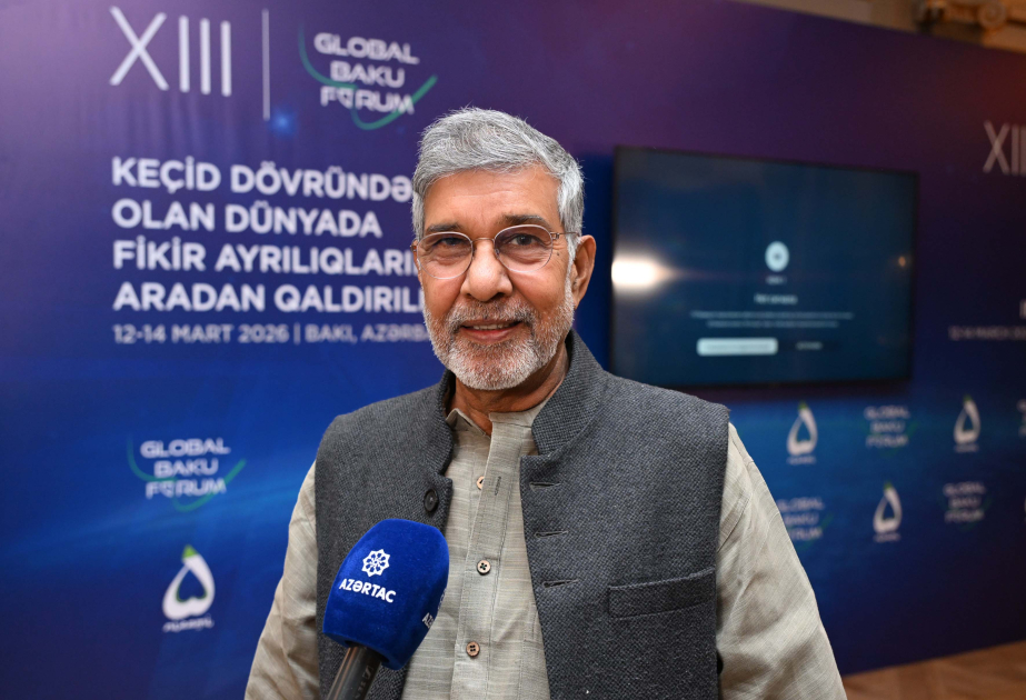 Nobel laureatı Kailaş Satyarti: Qlobal Bakı Forumu dünyada ümid işığıdır VİDEO