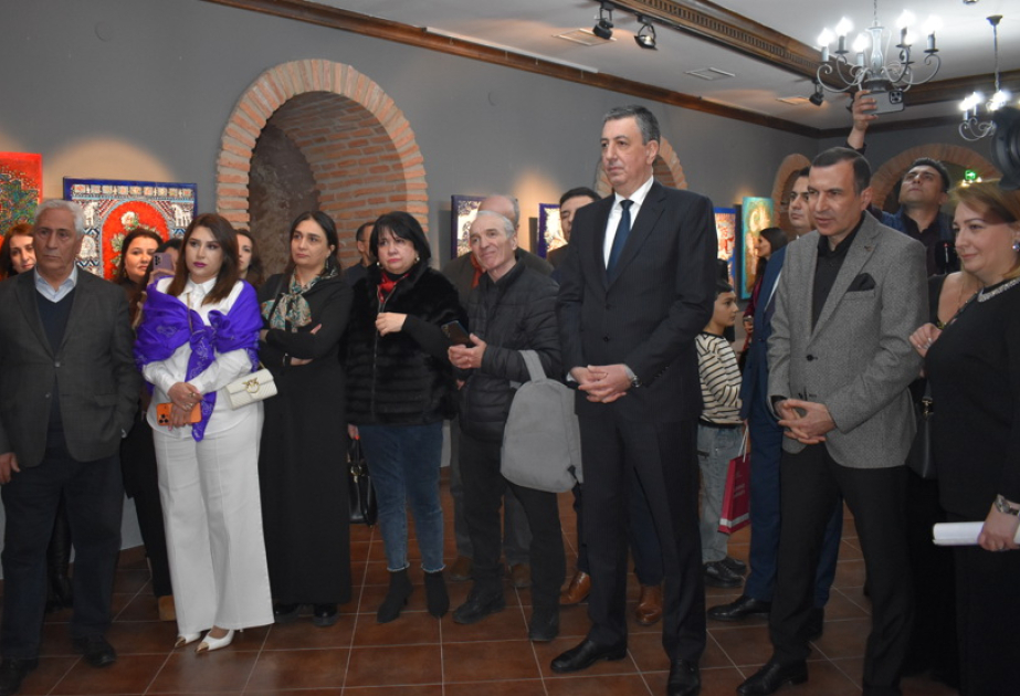 Tbilisidə Azərbaycanın Xalq rəssamı Arif Hüseynovun “Novruz oymaları” adlı sərgisi açılıb