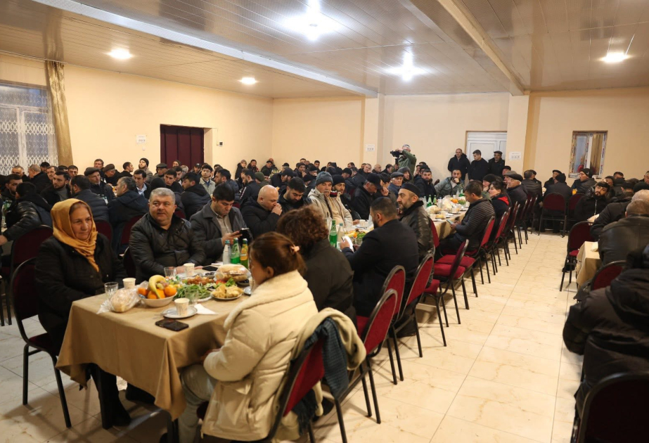 Dmanisidə müsəlman icması üçün iftar süfrəsi