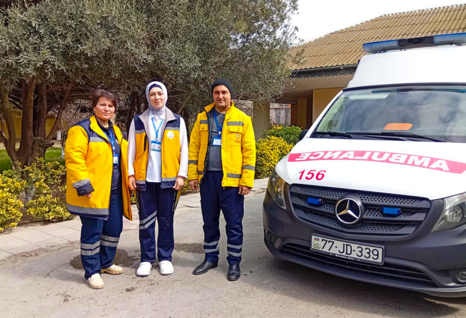 Qobu və Saray qəsəbələrində yeni təcili tibbi yardım stansiyaları istifadəyə verilib